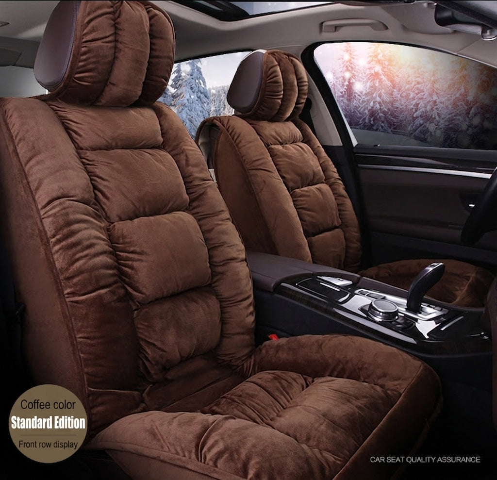 Winter short plush car seat cushion new winter car fleece seat cover universal down all-inclusive seat cushion wholesale