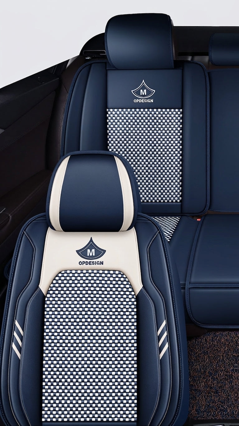 2024 car seat cushions, all-season universal, full coverage five-seater car seat cushions, summer breathable ice silk seat covers wholesale