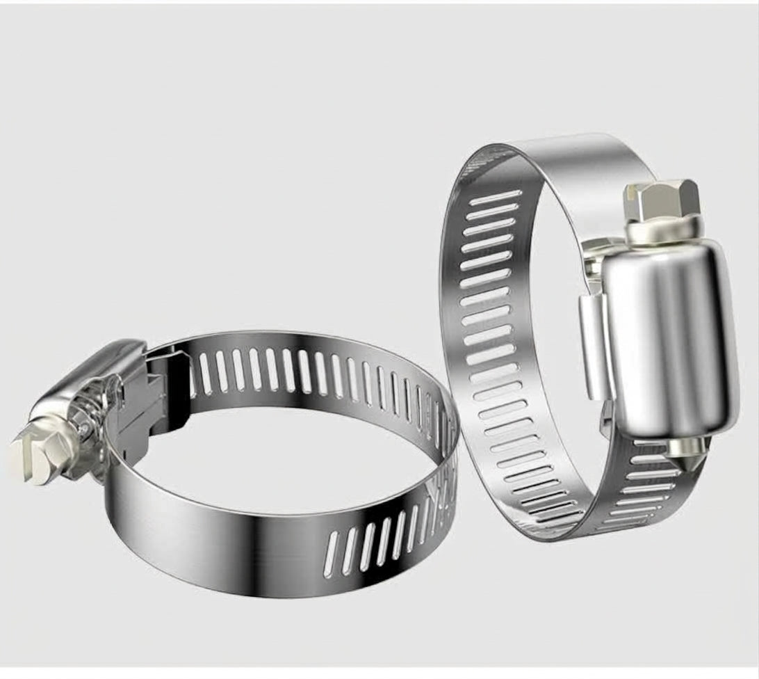 Stainless steel handle, hose hoop, hand screwing, clamping, holding hoop, pipe hoop, water pipe tightening hoop, gas pipe fixing, clamping buckle