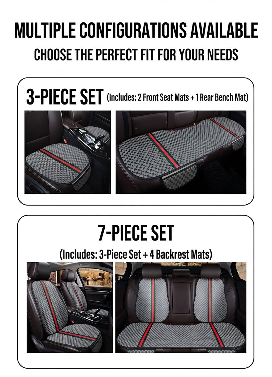 Car seat cushion all-season universal Kuqi three-piece set