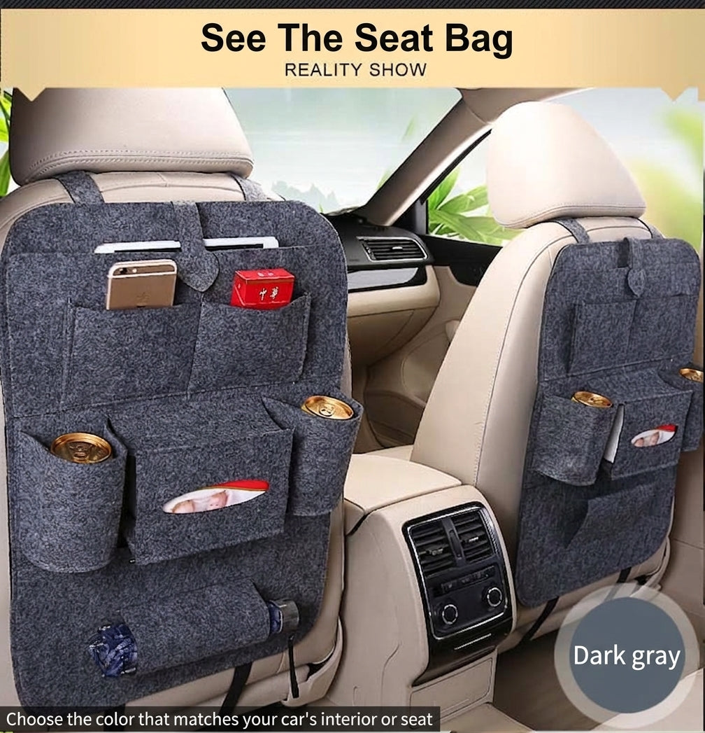 Car accessories car seat back storage bag multi-function back storage bag creative utility car hanging bag storage box