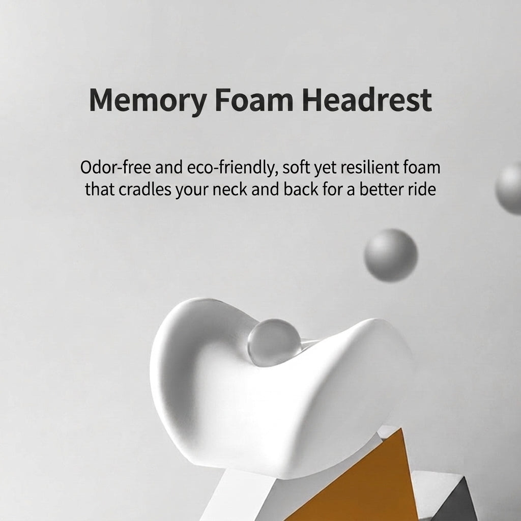Car neck headrest lumbar rest removable and washable breathable driver's seat waist rest memory foam car artifact headrest in the car