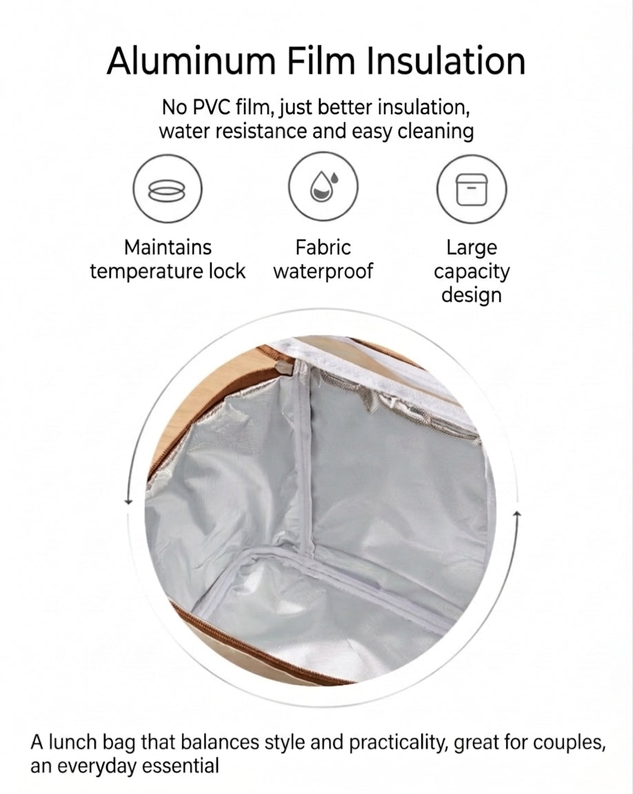 Insulated Lunch Bag, Waterproof Oxford Cloth