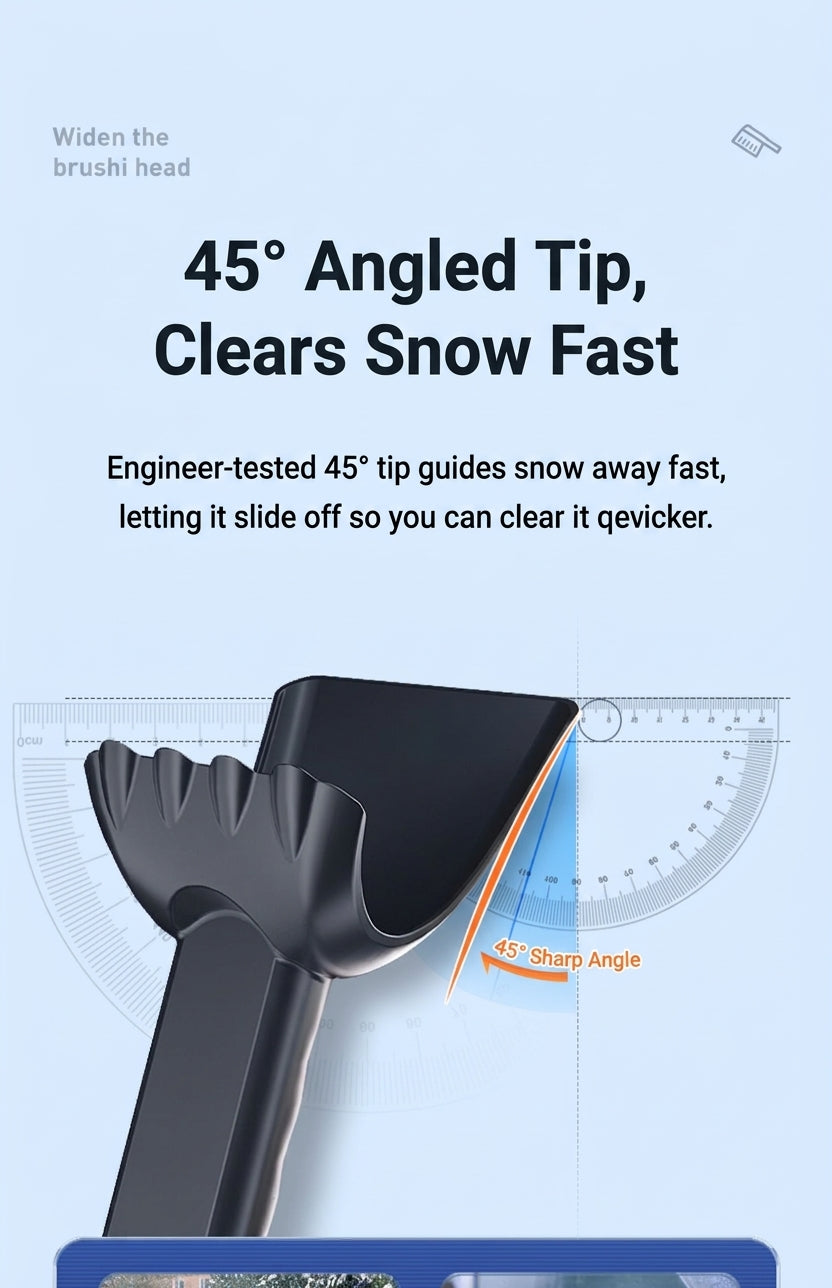 Car Snow Removal Shovel, 5-in-1 Ice Tool