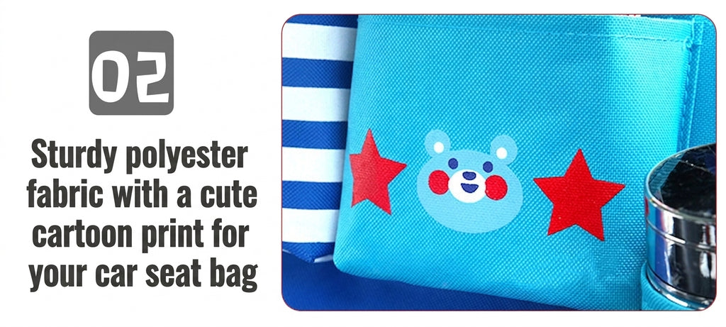 New car seat back bag, Japanese cartoon cute multifunctional storage bag, baby supplies, car storage hanging bag