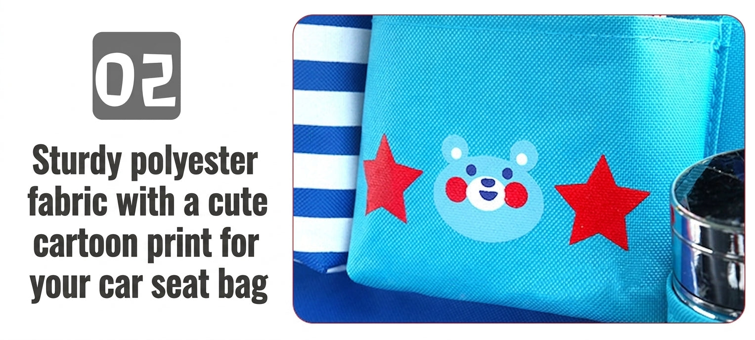 New car seat back bag, Japanese cartoon cute multifunctional storage bag, baby supplies, car storage hanging bag