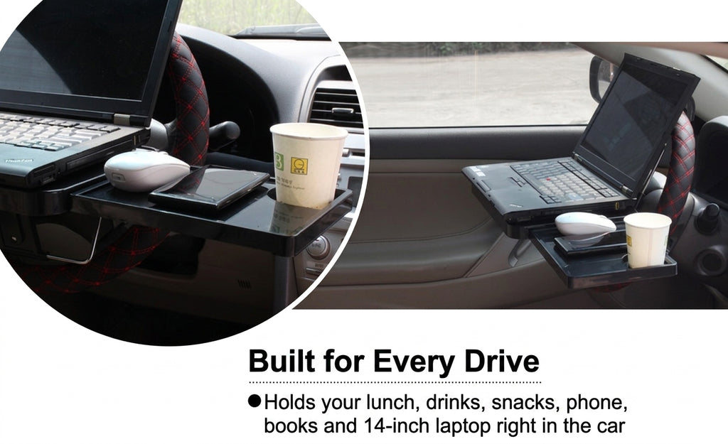 Car Mini Tabletop Foldable Dining Table Car Rear Seat Computer Car Rear Seat Study Table Laptop Stand