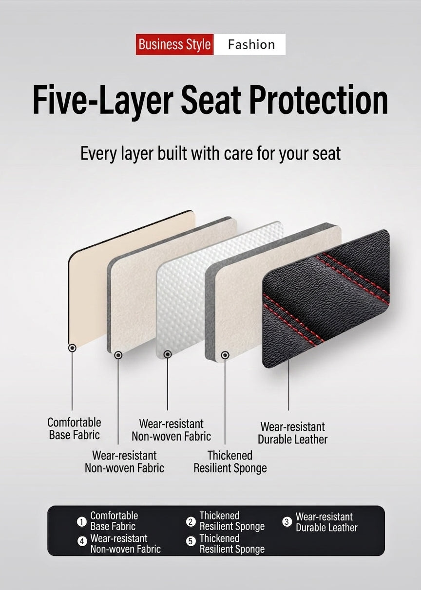 New all-season universal cartoon car seat cushion wholesale, premium feel, full leather, full coverage for small passenger car seat cushions