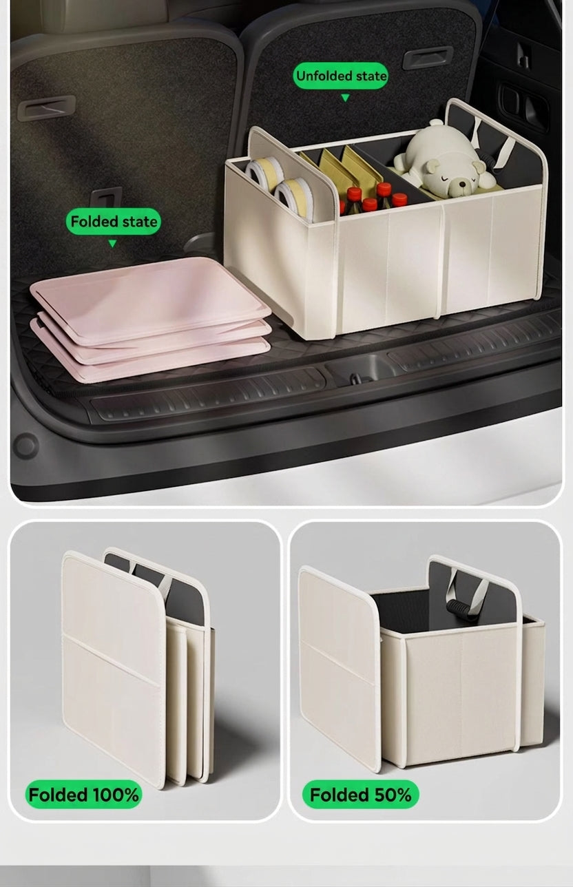 Car trunk storage box, cross-border trunk folding multifunctional Amazon bestseller, self-driving touring in-car storage box