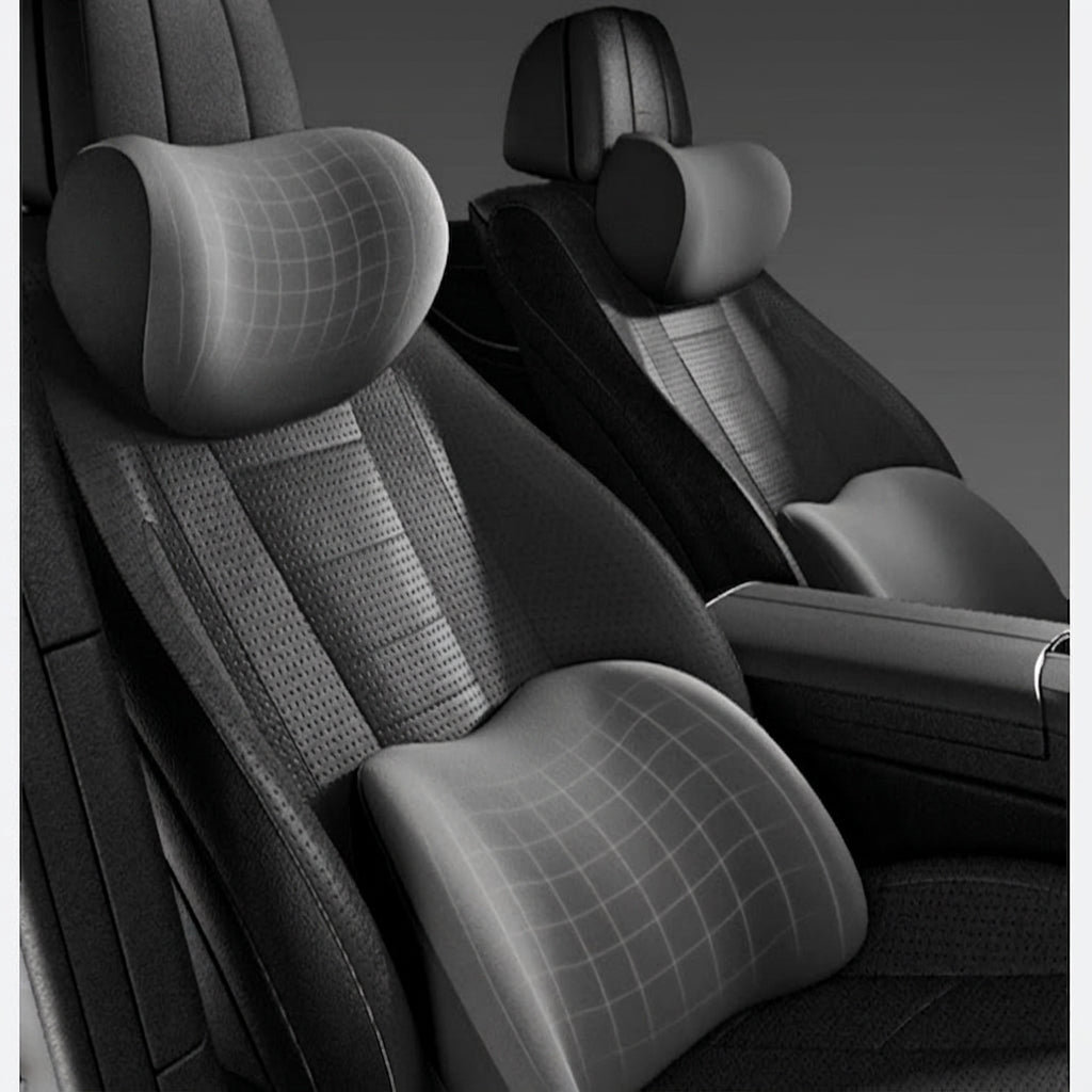 Car neck headrest lumbar rest removable and washable breathable driver's seat waist rest memory foam car artifact headrest in the car