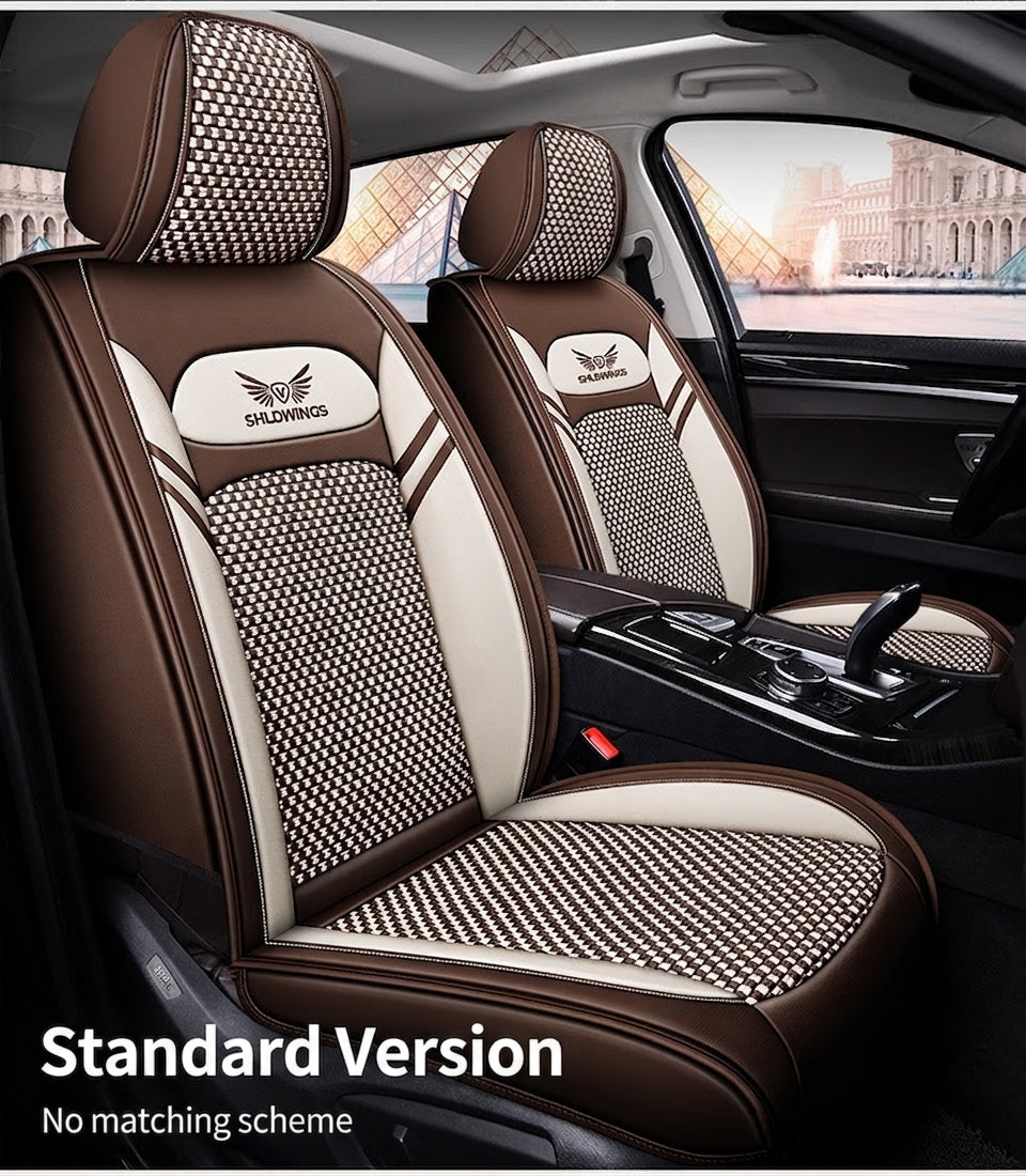 Full-coverage car seat covers for Napa leather car seat cushions, five-seat universal Ice Silk car seat cushions, all-season universal model wholesale