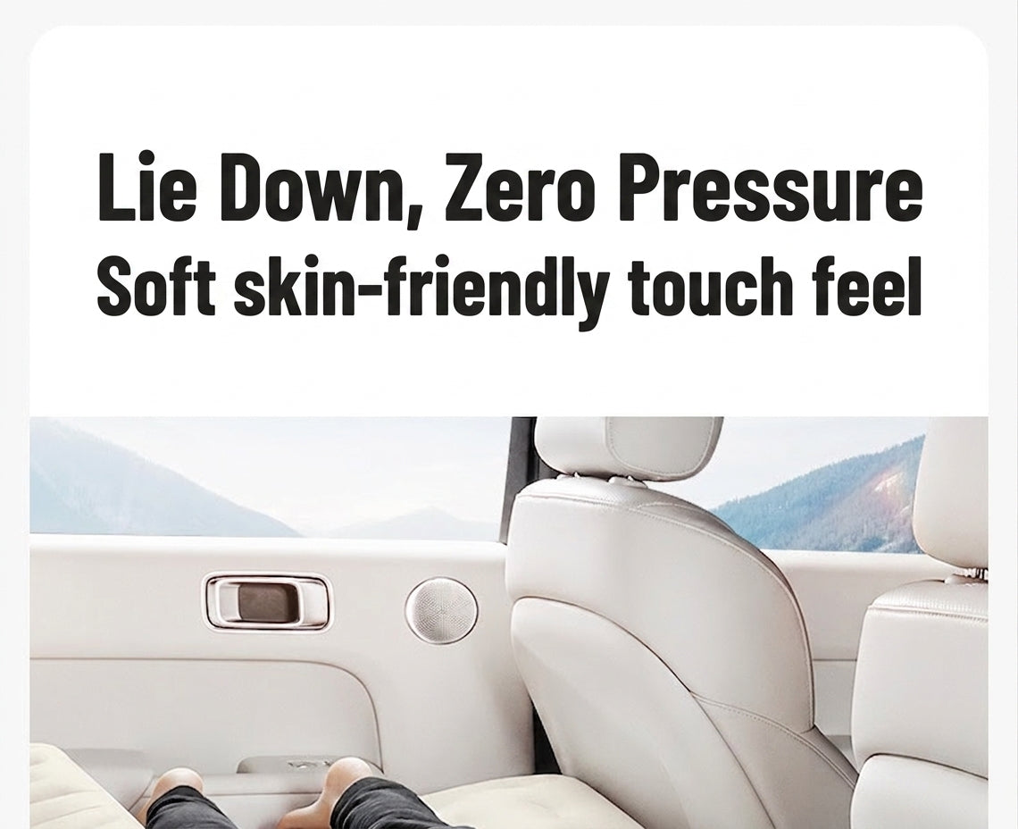 Car rear sleeping automatic travel mattress sedan air mattress car sleeping in the car portable intelligent AI car inflatable bed