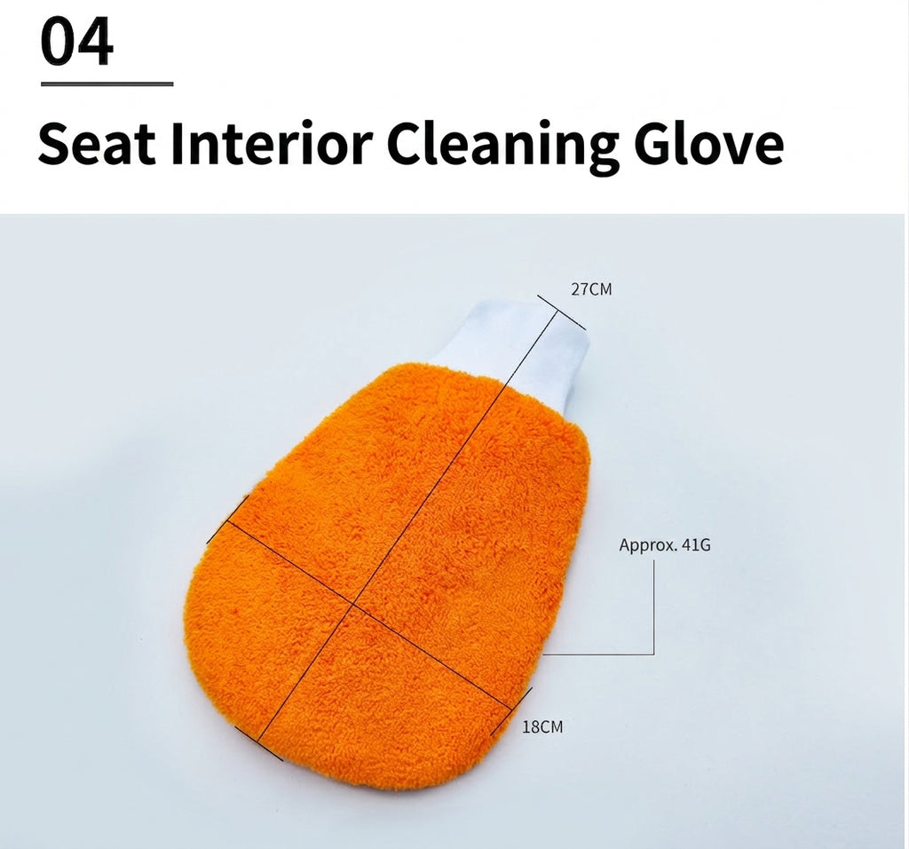 Car Wash 9-Piece Set: Car Cleaning Supplies, Wheel Hub Brush, Polishing Waxing Sponge Blocks, Car Wash Towels, Car Wipes