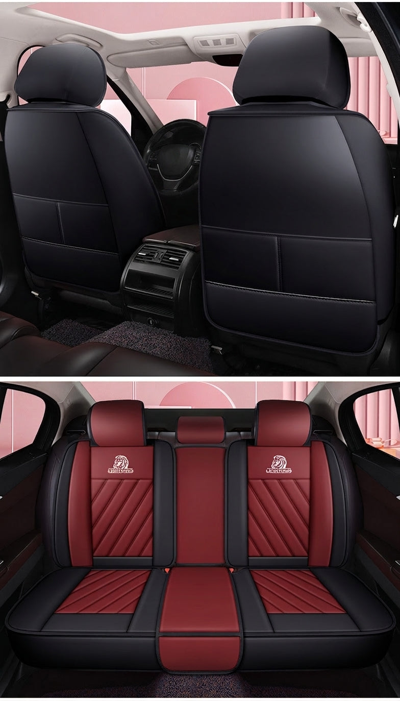 Universal four-season Nappa leather seat cover for car seat cushions, premium feel, anti-dirt, full coverage ventilation, breathable new seat cover