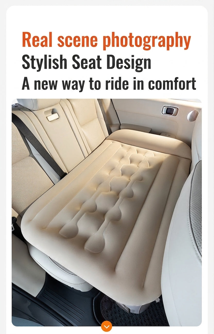 26 New Rear Seat Sleeping Essentials with Leveling Pad for Travel, Outings, Spring Outings, Outdoor Car Inflatable Bed