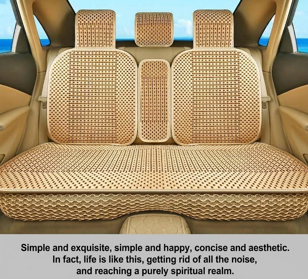 Summer Ice Silk car seat cushion, all-season universal breathable, summer-specific all-encompassing car seat cover, single-seat, five-seater, cross-border design