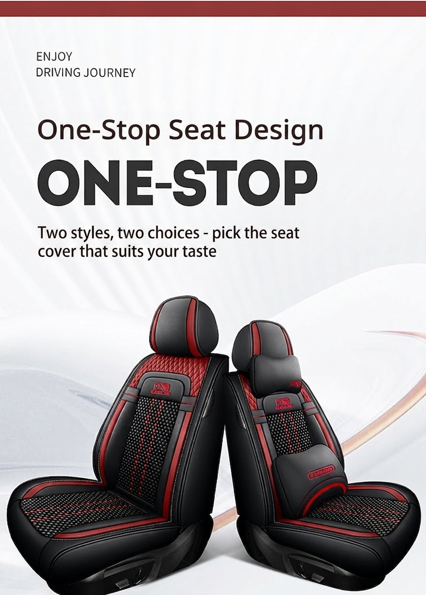 Car seat cushion new all-enclosed special seat cover four seasons universal leather seat cover summer ice silk cartoon seat cushion cover