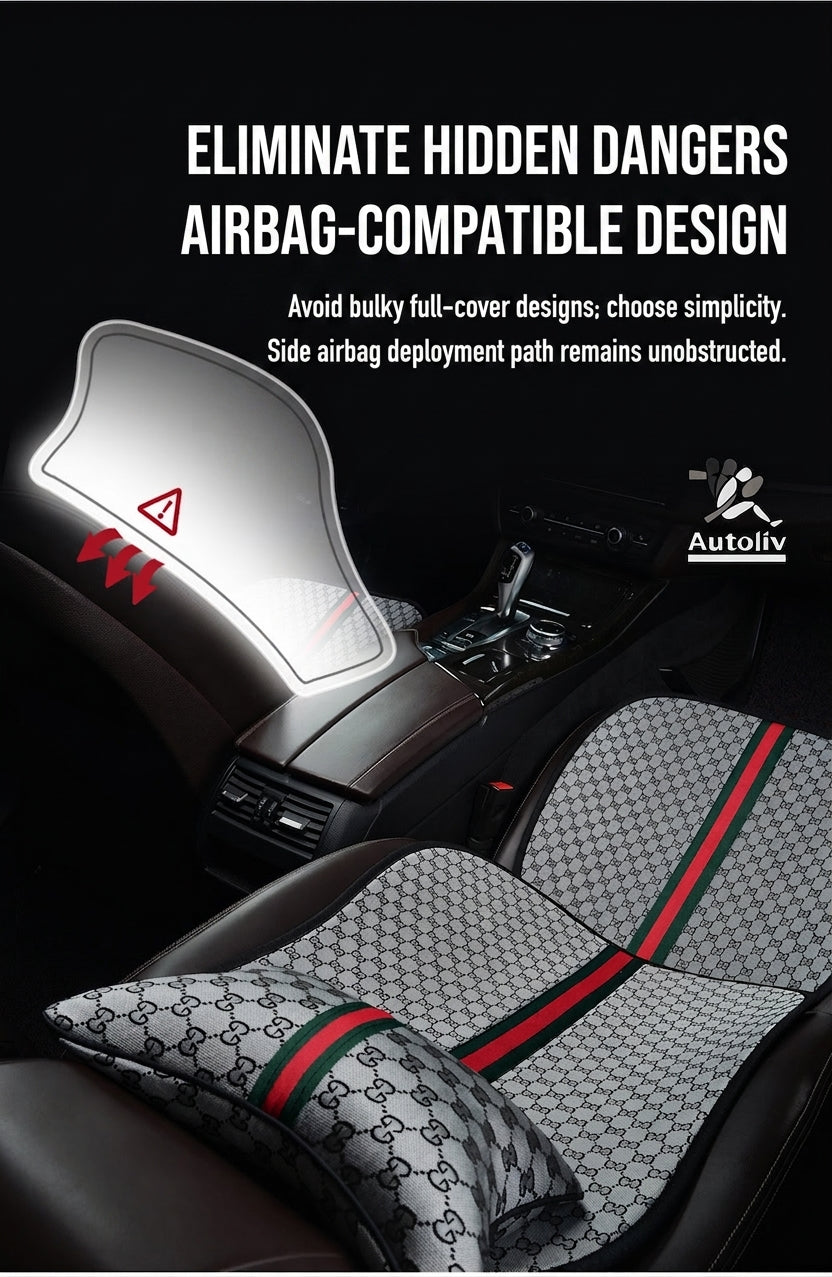 Car seat cushion all-season universal Kuqi three-piece set