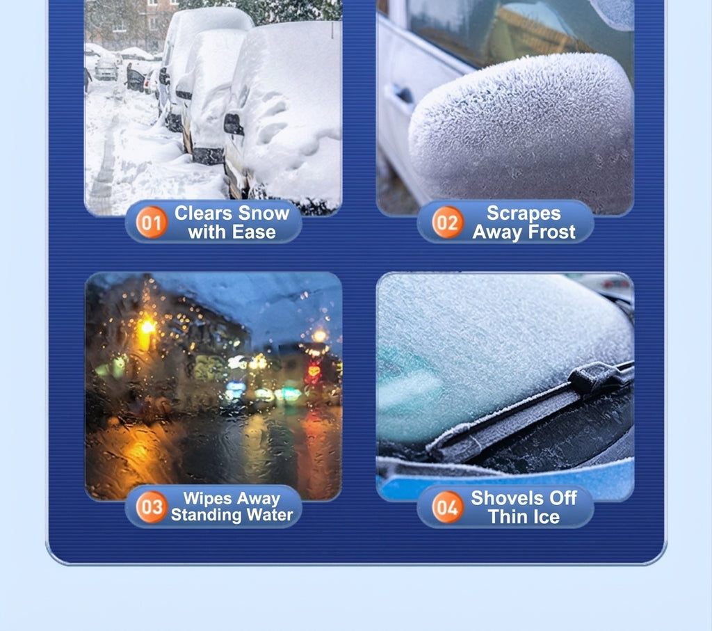 Car Snow Removal Shovel, 5-in-1 Ice Tool