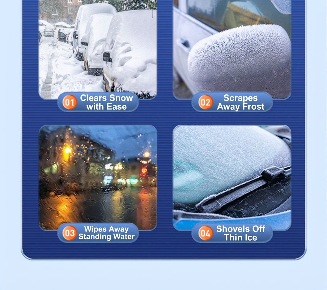 Car Snow Removal Shovel, 5-in-1 Ice Tool