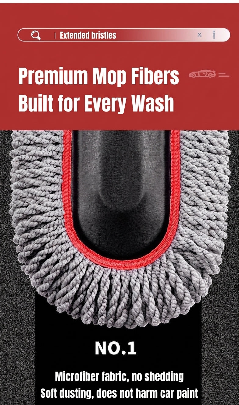 Zhongheng car wash mop car dust duster brush sweeps dust with car wash mop and snow removal tools to wipe cars