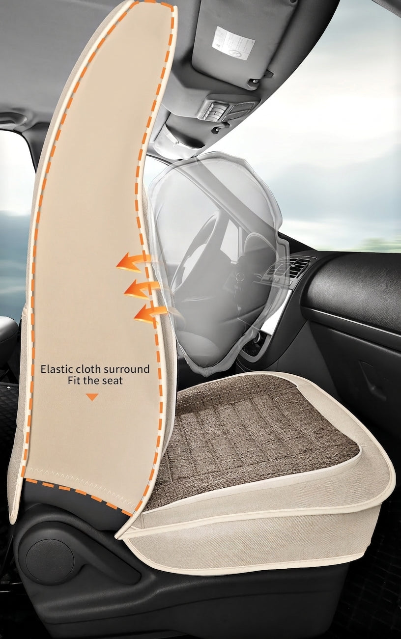 25 years new linen split head car seat cushion four seasons universal seat cover original piece drop shipping cross-border wholesale