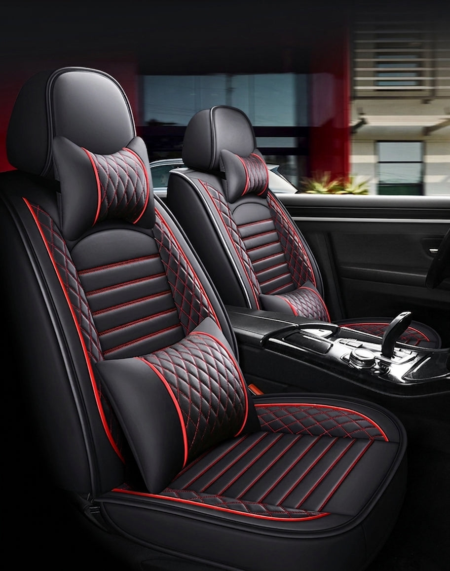 New all-season universal cartoon car seat cushion wholesale, premium feel, full leather, full coverage for small passenger car seat cushions