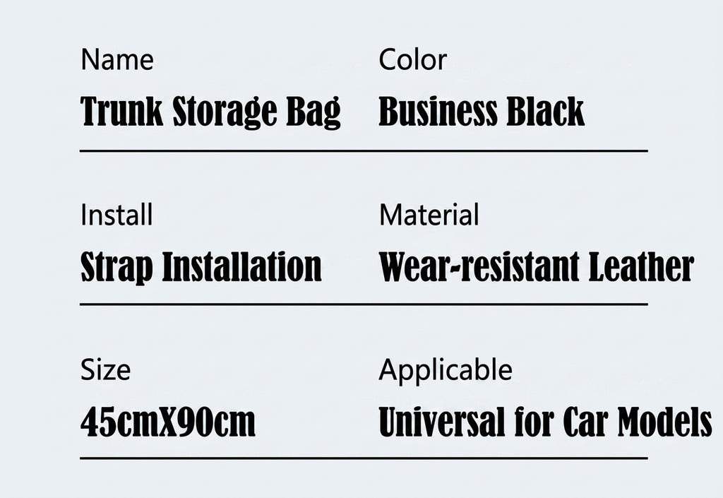 Multifunctional trunk storage bag, large-capacity storage car storage bag, zoned design for easy access and portable storage box