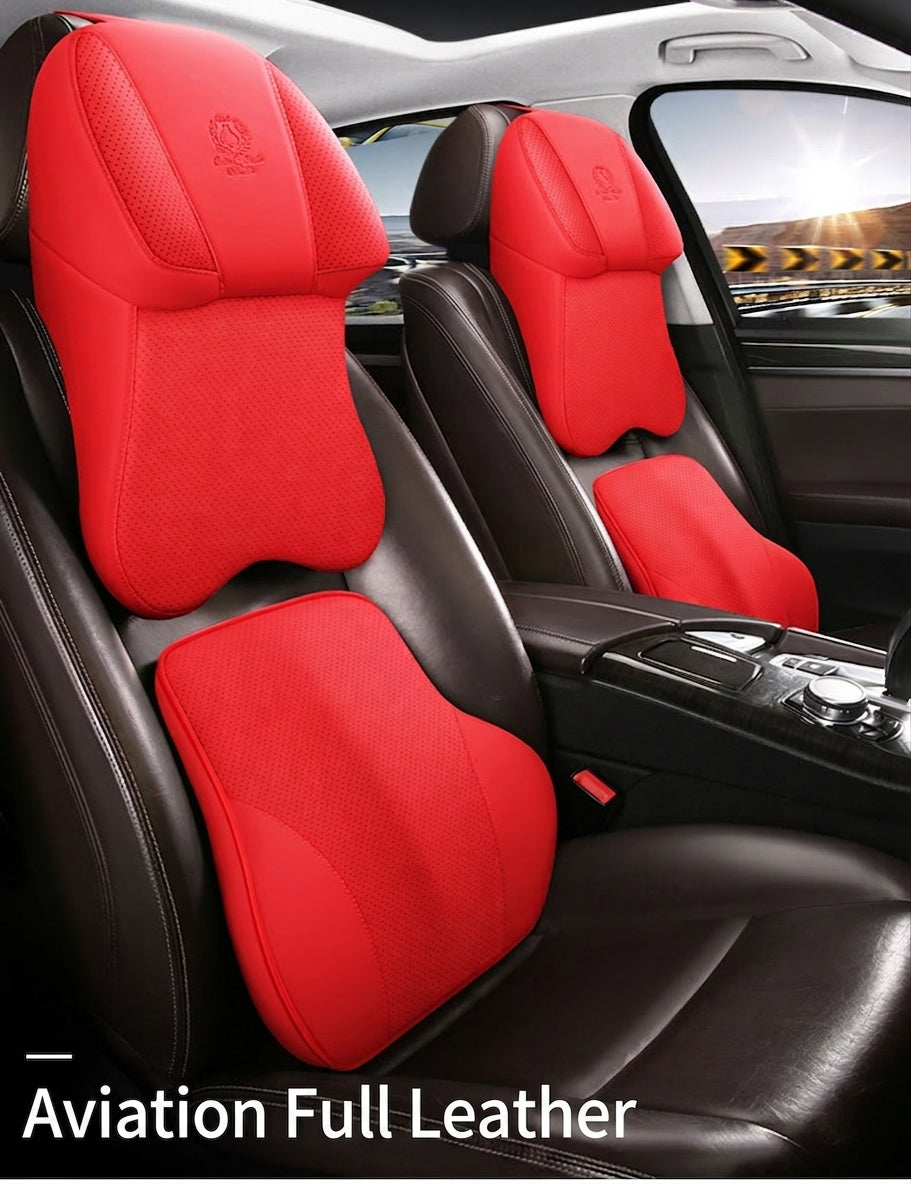 [Full leather on both sides] aviation-grade car neck pillow, memory foam, neck pillow, neck pillow in the car, car seat, neck pillow