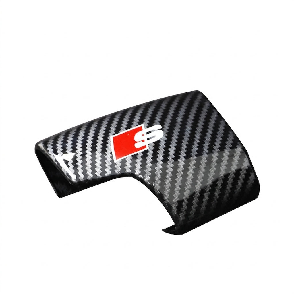 Suitable for Audi A6L A4L Q5LA3Q7Q2L gear shift cover, carbon fiber texture gear lever cover, and automotive interior modification