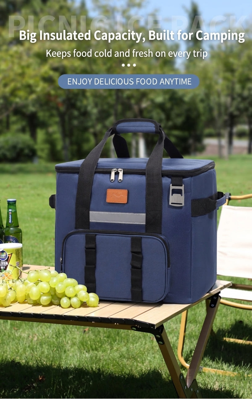 Insulated Picnic Cooler Bag - Multiple Colors