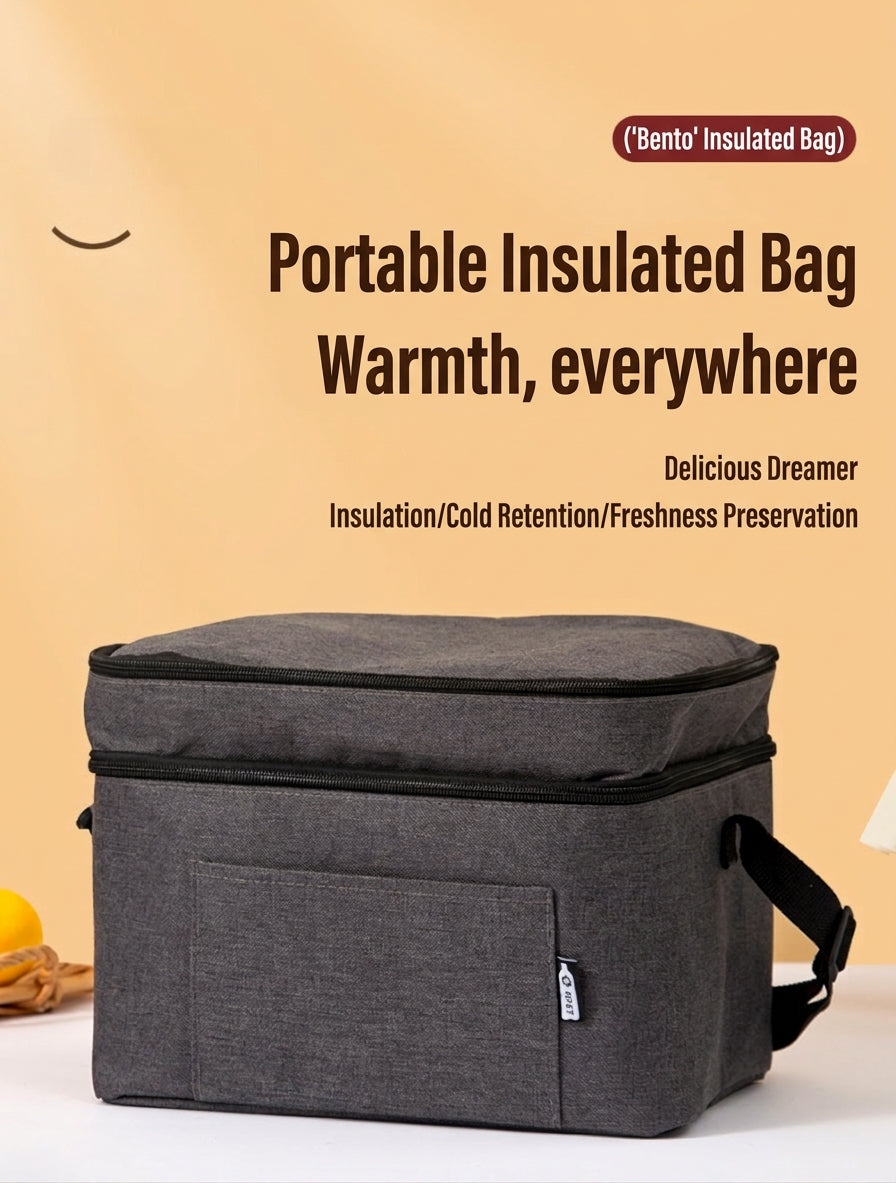 Car Accessory Insulated Cooler Bag, Gray