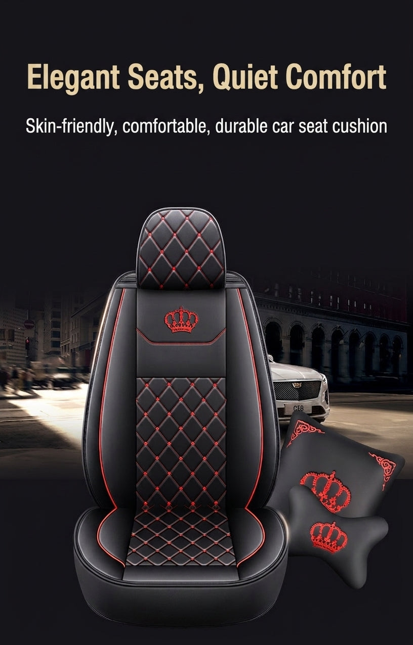 Cross-border new car seat cover, full leather full surrounding, four seasons universal cushion trolley seat cover special manufacturer wholesale