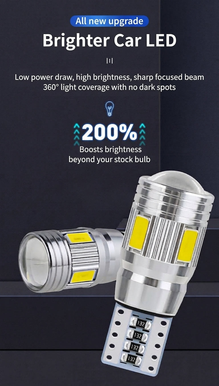 Car LED T10 5730 5630 6SMD Decoding Indicator Indicator Light W5W License Plate Light Reading Light