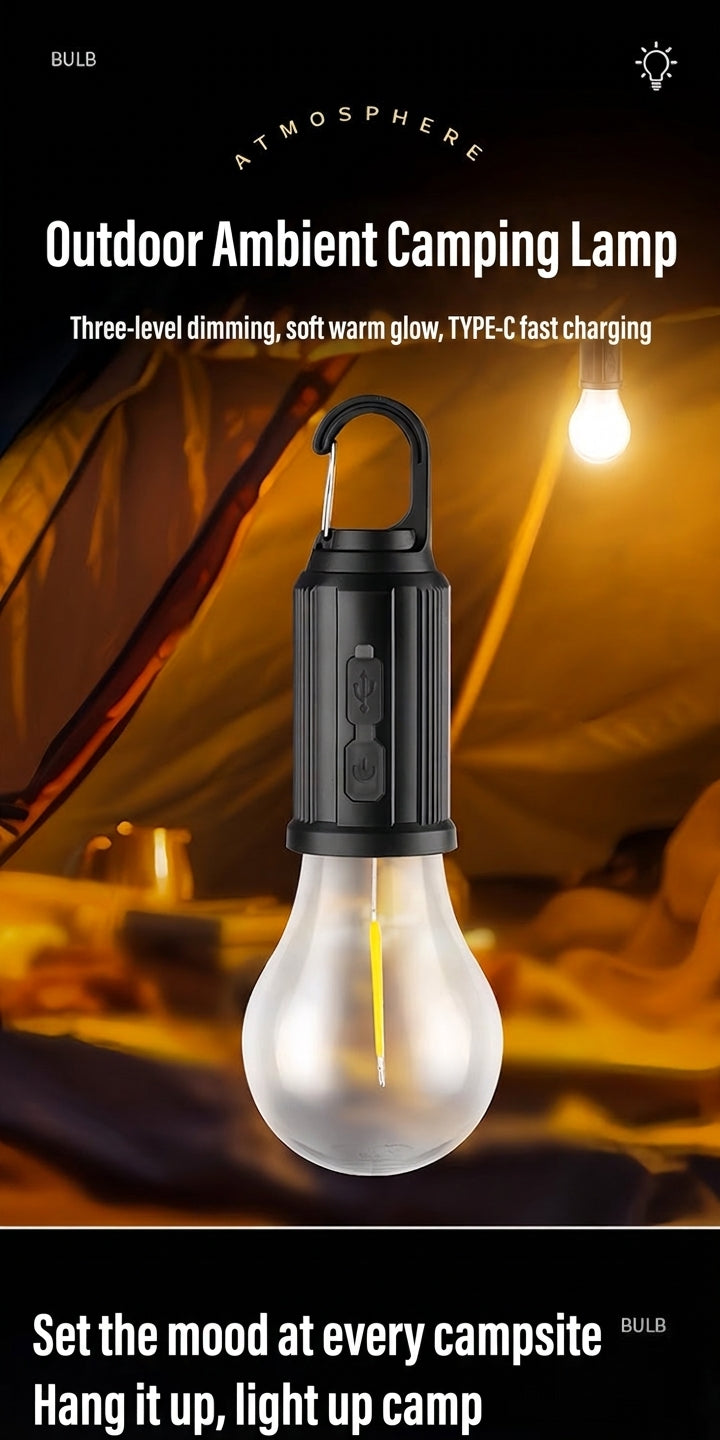 Camping & Outdoor Ambient Lamp with Solar Charging