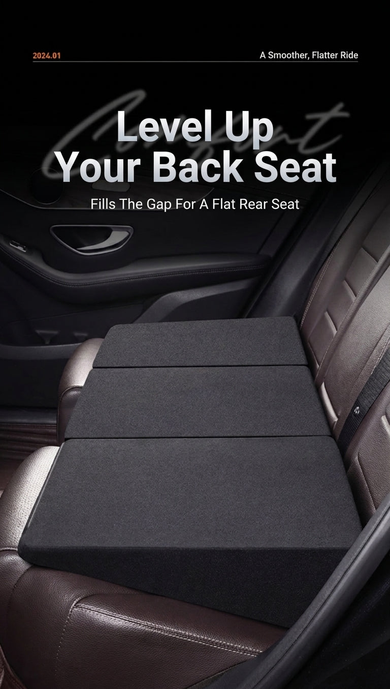 Car Rear Seat Leveling Mat Pad