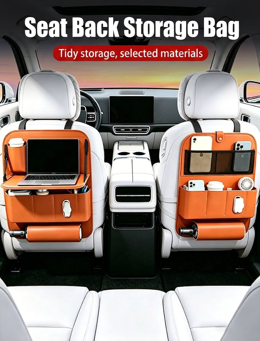 Car seat back storage bag, car hanging bag, small tabletop board seat, rear seat rear seat storage box, storage bag