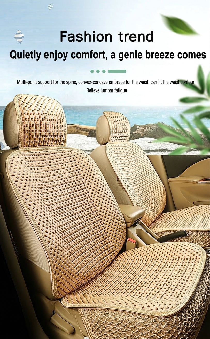 Car seat cushion all-season universal ice silk summer seat cushion full enveloping seat cover car interior seat cushion five seat cover cushion