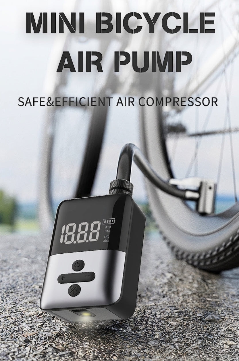 New in-stock ultra-mini mountain road bicycle inflator pump riding AI smart portable electric pump