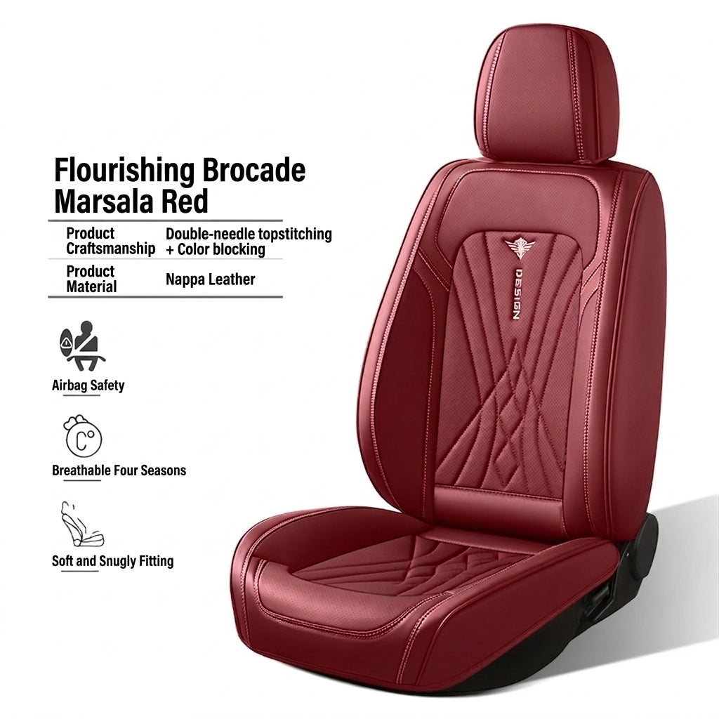 The new Napa leather car cushion is high-end, all-season breathable, perforated, full leather, and fully surrounded seat cover, directly supplied by the manufacturer