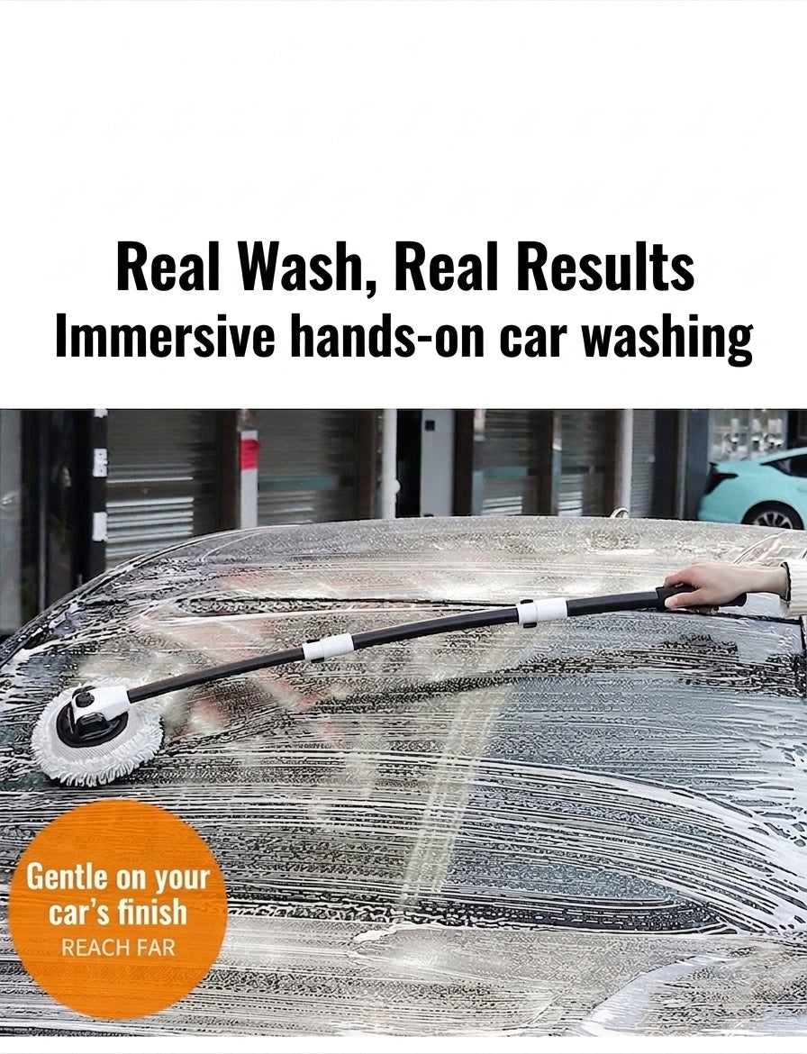 Car Wash Mop Retractable Bending Rod, Car Special Mop, Injury Resistant Car Car Wash Brush, Cleaning Tools, Car Cleaning Tools, Car Polishing Artifact