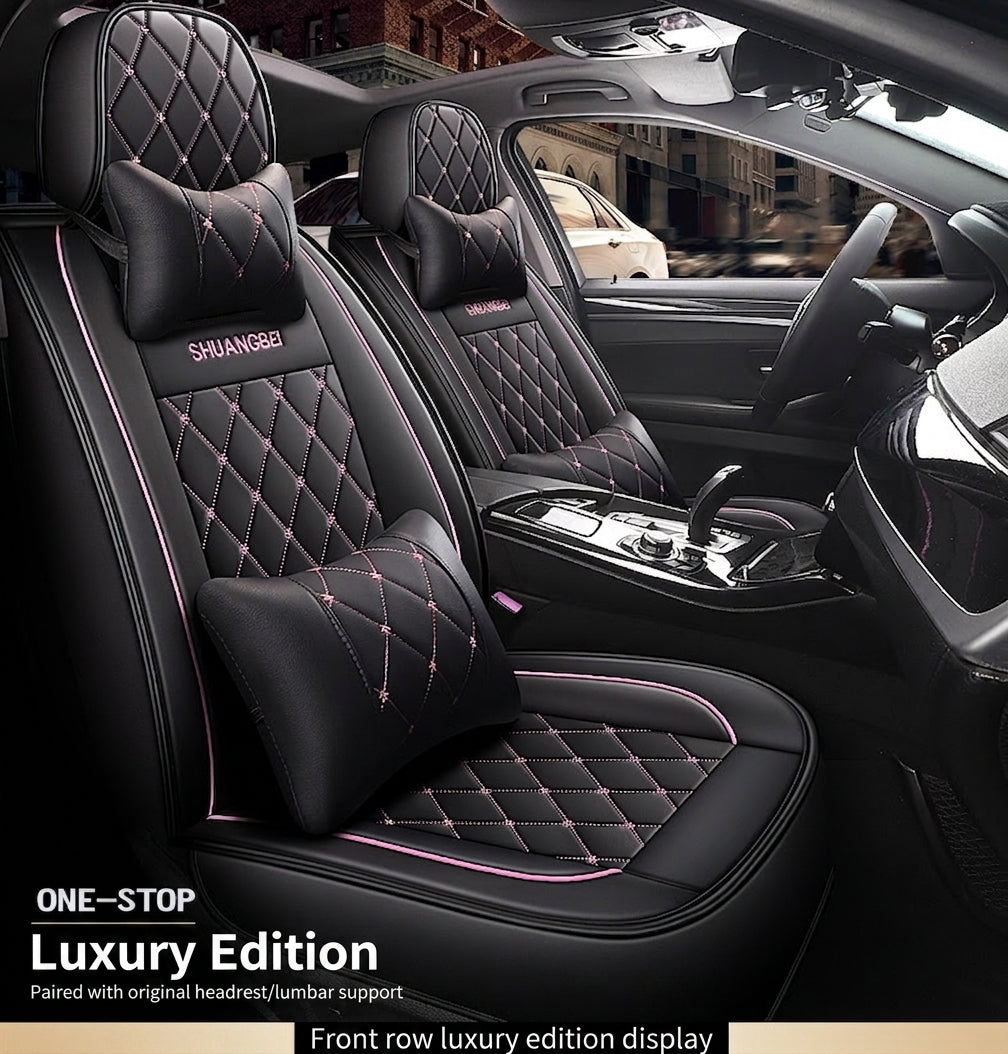 Cross-border new car seat cover, full leather full surrounding, four seasons universal cushion trolley seat cover special manufacturer wholesale