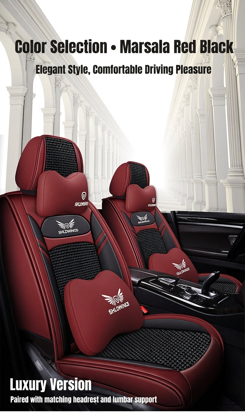 Full-coverage car seat covers for Napa leather car seat cushions, five-seat universal Ice Silk car seat cushions, all-season universal model wholesale