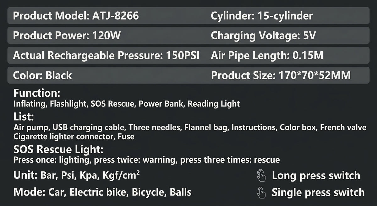 Cross-border Cordless Air Pump Portable Car Electric Pump High Power Tire 12v Car Inflator Pump
