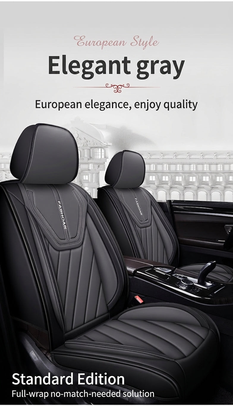 Universal four-season Nappa leather seat cover for car seat cushions, premium feel, anti-dirt, full coverage ventilation, breathable new seat cover