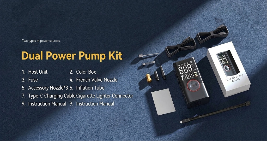 Cross-border portable air pump, mini bike, electric tire, pump, handheld, charging, dual-purpose car inflatable