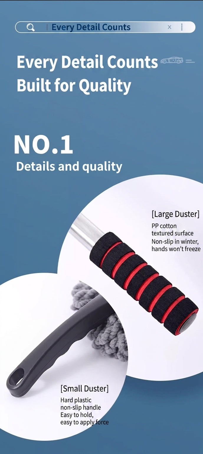 Zhongheng car wash mop car dust duster brush sweeps dust with car wash mop and snow removal tools to wipe cars