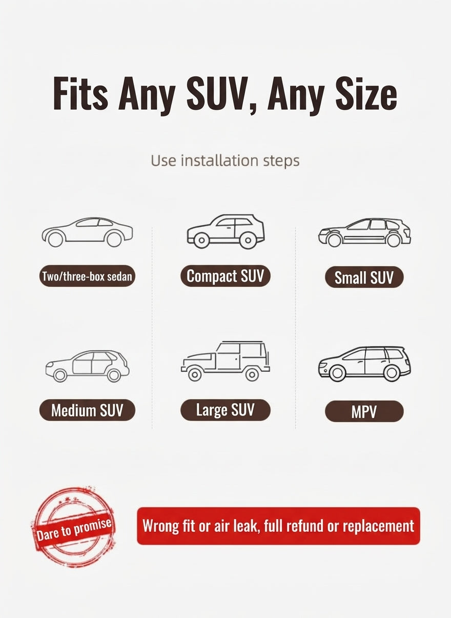 SUV inflatable mattress, car trunk air mattress, in-car sleeping essential, suitable for car camping, Tesla