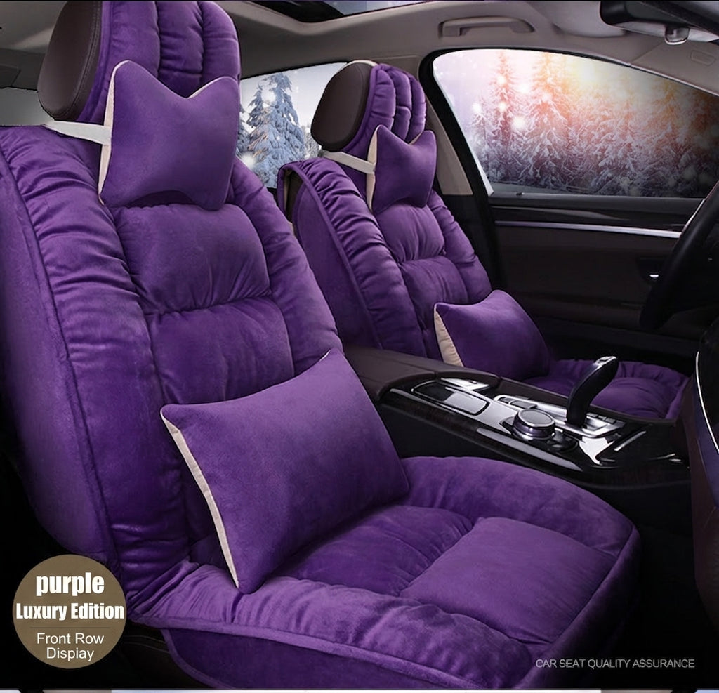 Winter short plush car seat cushion new winter car fleece seat cover universal down all-inclusive seat cushion wholesale