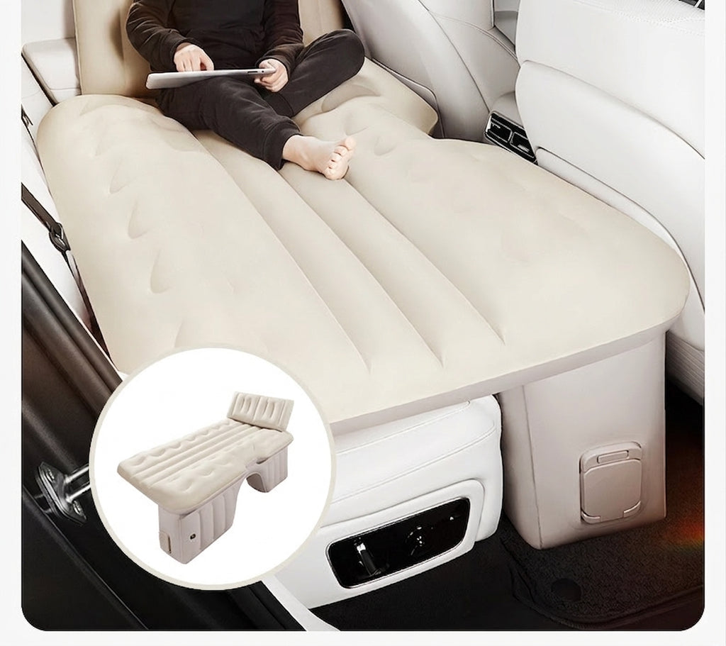 Car rear sleeping mat travel bed car air mat tram automatic charging and discharging portable electric belt leveling inflatable bed